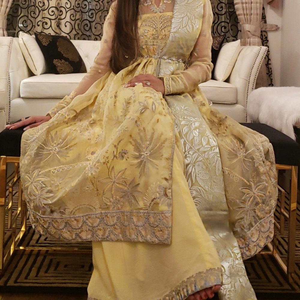 ELAN KYRA Yellow Designer Salwar Kameez